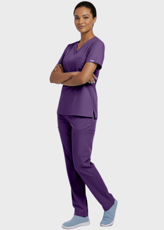 Panda Uniform Made in USA Unisex V-neck Tunic Nursing Scrub Top