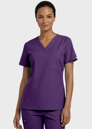 Panda Uniform Made in USA Unisex V-neck Tunic Nursing Scrub Top