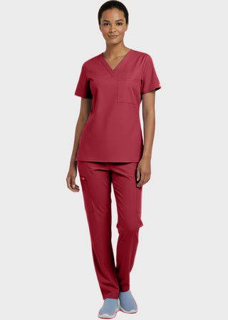 Panda Uniform Made in USA Unisex V-neck Tunic Nursing Scrub Top