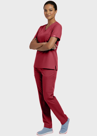 Panda Uniform Made in USA Unisex V-neck Tunic Nursing Scrub Top