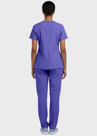 Panda Uniform Made in USA Unisex V-neck Tunic Nursing Scrub Top