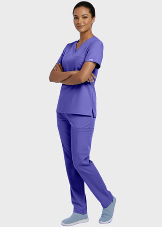 Panda Uniform Made in USA Unisex V-neck Tunic Nursing Scrub Top