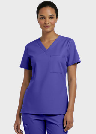 Panda Uniform Made in USA Unisex V-neck Tunic Nursing Scrub Top