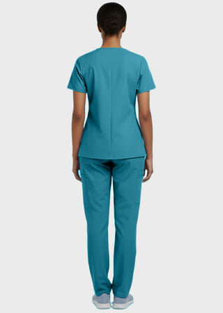 Panda Uniform Made in USA Unisex V-neck Tunic Nursing Scrub Top