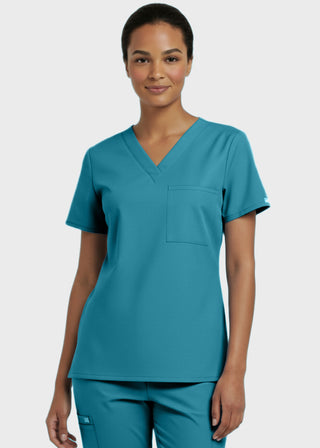 Panda Uniform Made in USA Unisex V-neck Tunic Nursing Scrub Top