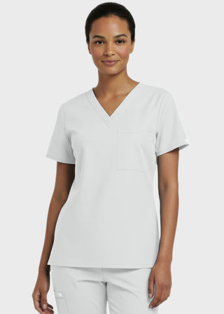 Panda Uniform Made in USA Unisex V-neck Tunic Nursing Scrub Top