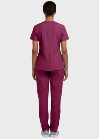 Panda Uniform Made in USA Unisex V-neck Tunic Nursing Scrub Top