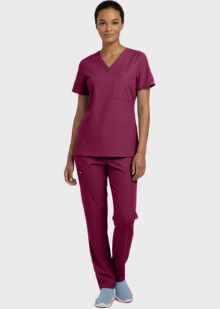 Panda Uniform Made in USA Unisex V-neck Tunic Nursing Scrub Top
