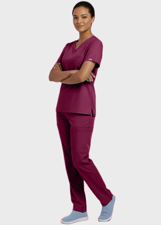 Panda Uniform Made in USA Unisex V-neck Tunic Nursing Scrub Top