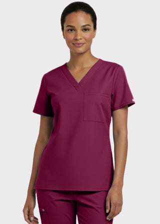 Panda Uniform Made in USA Unisex V-neck Tunic Nursing Scrub Top
