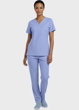 Panda Uniform Made in USA Unisex V-neck Tunic Nursing Scrub Top
