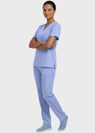 Panda Uniform Made in USA Unisex V-neck Tunic Nursing Scrub Top
