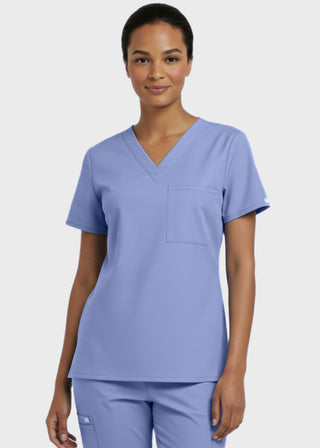 Panda Uniform Made in USA Unisex V-neck Tunic Nursing Scrub Top