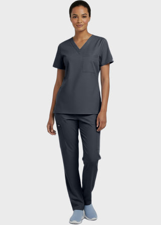 Panda Uniform Made in USA Unisex V-neck Tunic Nursing Scrub Top
