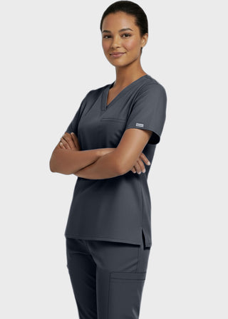 Panda Uniform Unisex V-neck Nursing Scrub Top