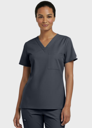 Panda Uniform Made in USA Unisex V-neck Tunic Nursing Scrub Top