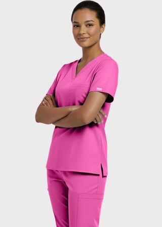 Panda Uniform Unisex V-neck Nursing Scrub Top