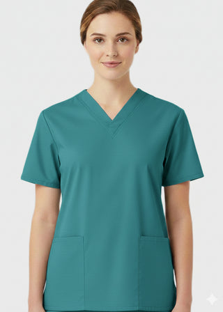 Panda Uniform Made in USA Women's Two Pocket Tunic Scrub Top