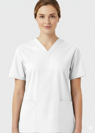 Panda Uniform Made in USA Women's Two Pocket Tunic Scrub Top