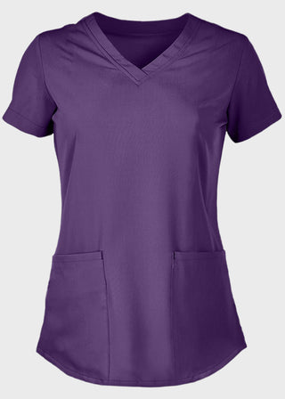 Panda Uniform Women's V-Neck Tunic Scrub Top