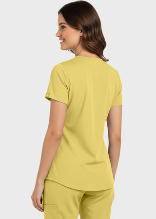 Panda Uniform Made in USA Women's Shirttail Hem V-Neck Tunic Scrub Top