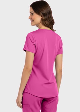 Panda Uniform Women's V-Neck Tunic Scrub Top