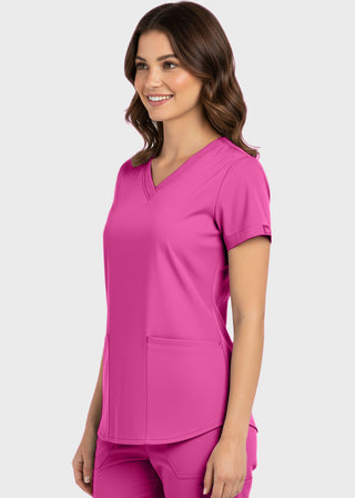 Panda Uniform Women's V-Neck Tunic Scrub Top