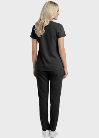 Panda Uniform Women's Two Pocket Mock Wrap Scrub Top