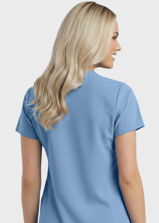 Panda Uniform Made in USA Women's Two Pocket Mock Wrap Scrub Top