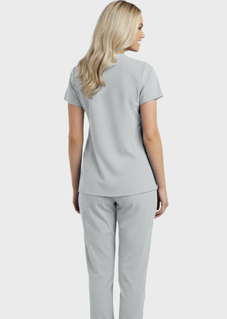 Panda Uniform Women's Two Pocket Mock Wrap Scrub Top