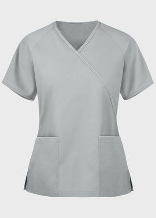 Panda Uniform Women's Two Pocket Mock Wrap Scrub Top