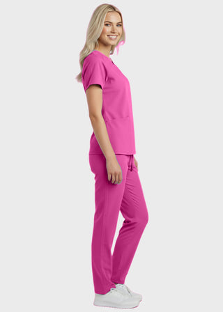 Panda Uniform Women's Two Pocket Mock Wrap Scrub Top