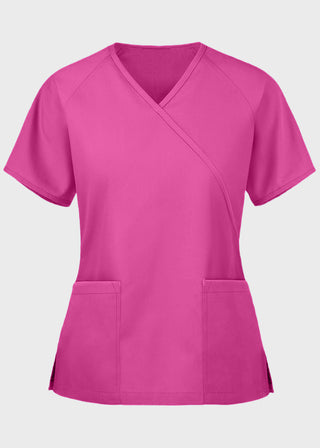 Panda Uniform Women's Two Pocket Mock Wrap Scrub Top