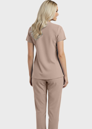 Panda Uniform Made in USA Women's Two Pocket Mock Wrap Scrub Top