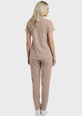 Panda Uniform Made in USA Women's Two Pocket Mock Wrap Scrub Top