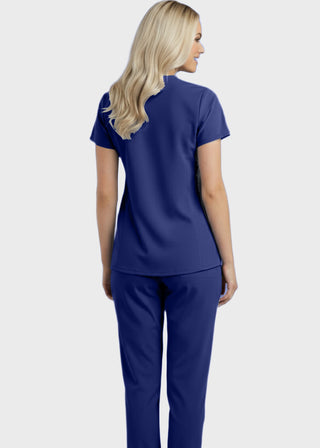 Panda Uniform Women's Two Pocket Mock Wrap Scrub Top