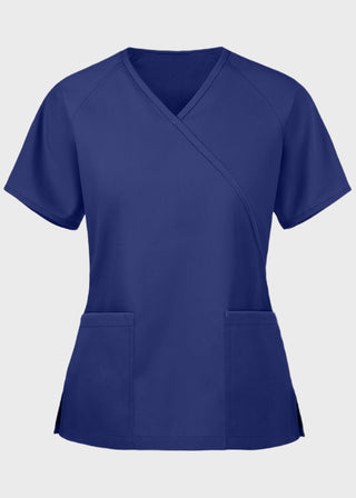 Panda Uniform Women's Two Pocket Mock Wrap Scrub Top