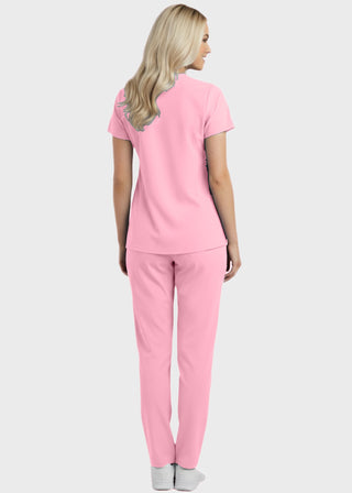 Panda Uniform Made in USA Women's Two Pocket Mock Wrap Scrub Top