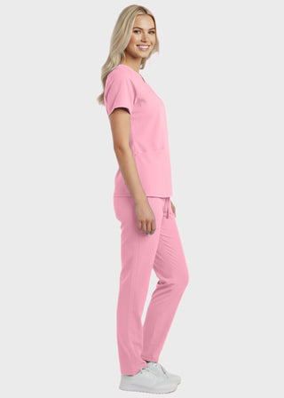 Panda Uniform Made in USA Women's Two Pocket Mock Wrap Scrub Top