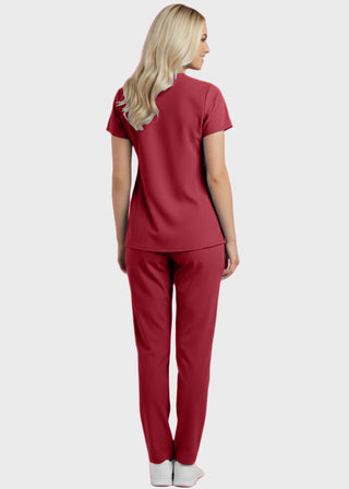 Panda Uniform Women's Two Pocket Mock Wrap Scrub Top