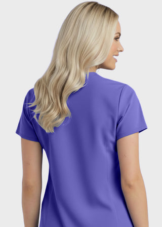 Panda Uniform Women's Two Pocket Mock Wrap Scrub Top