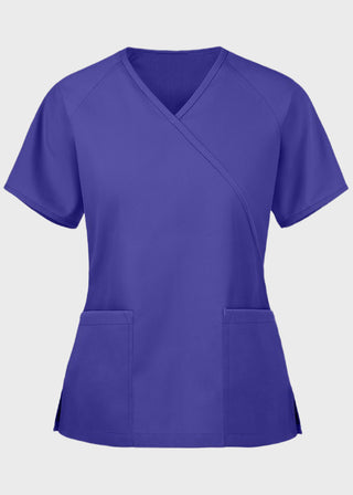 Panda Uniform Women's Two Pocket Mock Wrap Scrub Top