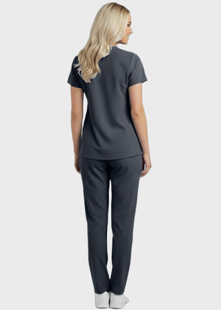 Panda Uniform Women's Two Pocket Mock Wrap Scrub Top