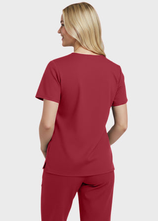 Panda Uniform Women's Two Pocket V-Neck Basic Nurse Scrub Top