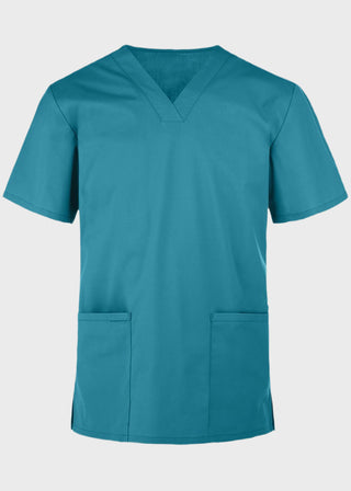 Panda Uniform Made in USA Women's Two Pocket V-Neck Basic Nurse Scrub Top