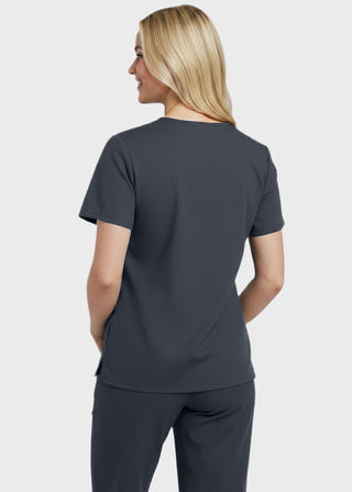 Panda Uniform Women's Two Pocket V-Neck Basic Nurse Scrub Top
