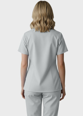 Panda Uniform Women's Three Pocket Split Neck Nursing Scrub Top