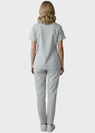 Panda Uniform Women's Three Pocket Split Neck Nursing Scrub Top