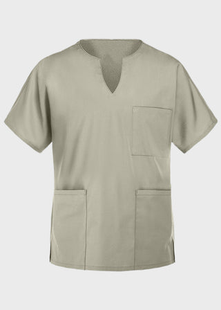 Panda Uniform Made in USA Women's Three Pocket Split Neck Nursing Scrub Top