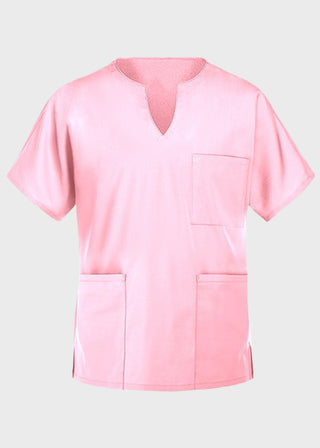 Panda Uniform Made in USA Women's Three Pocket Split Neck Nursing Scrub Top